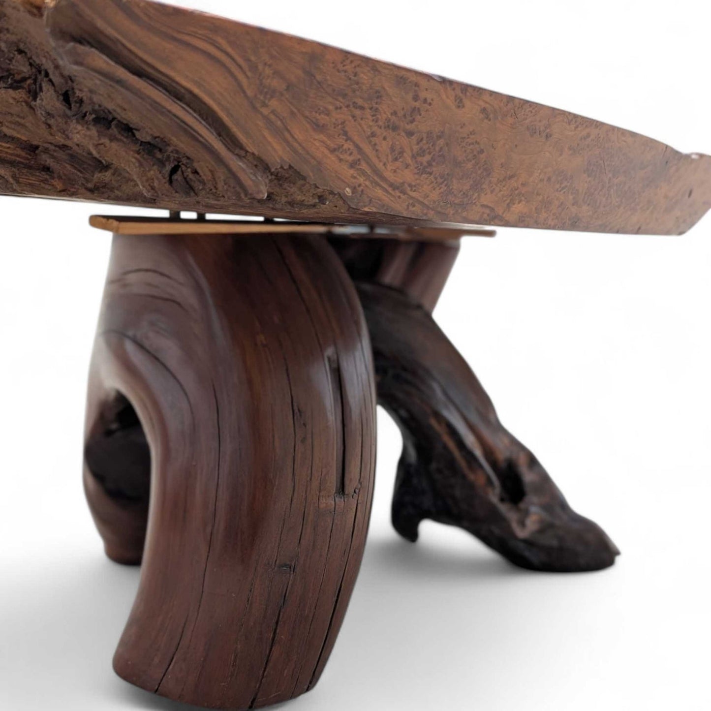 Live Edge Wood Coffee Table – Sculptural Natural Slab Table