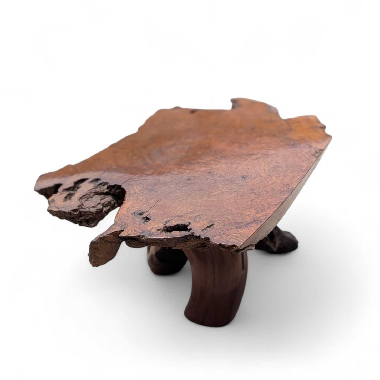 Live Edge Wood Coffee Table – Sculptural Natural Slab Table