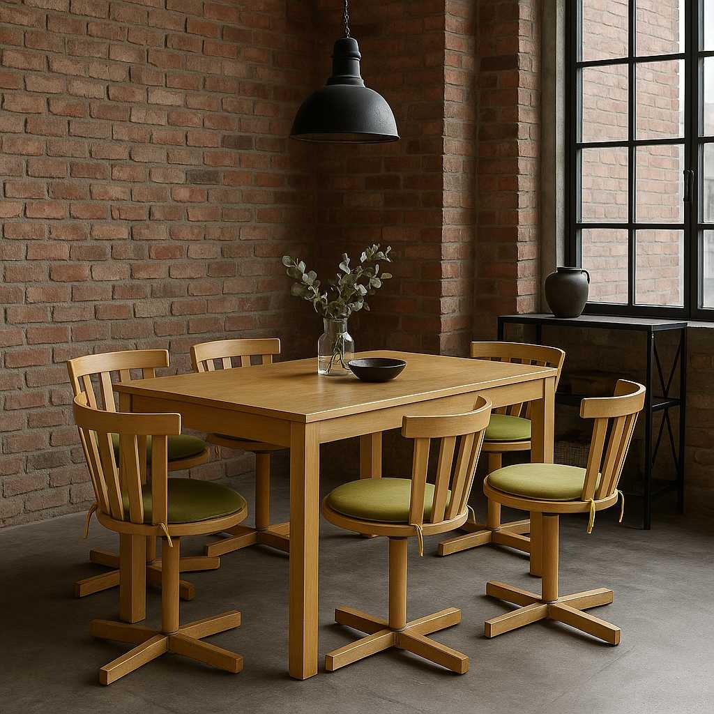 5 Vintage Scandinavian Swivel Chairs by Edsbyverken