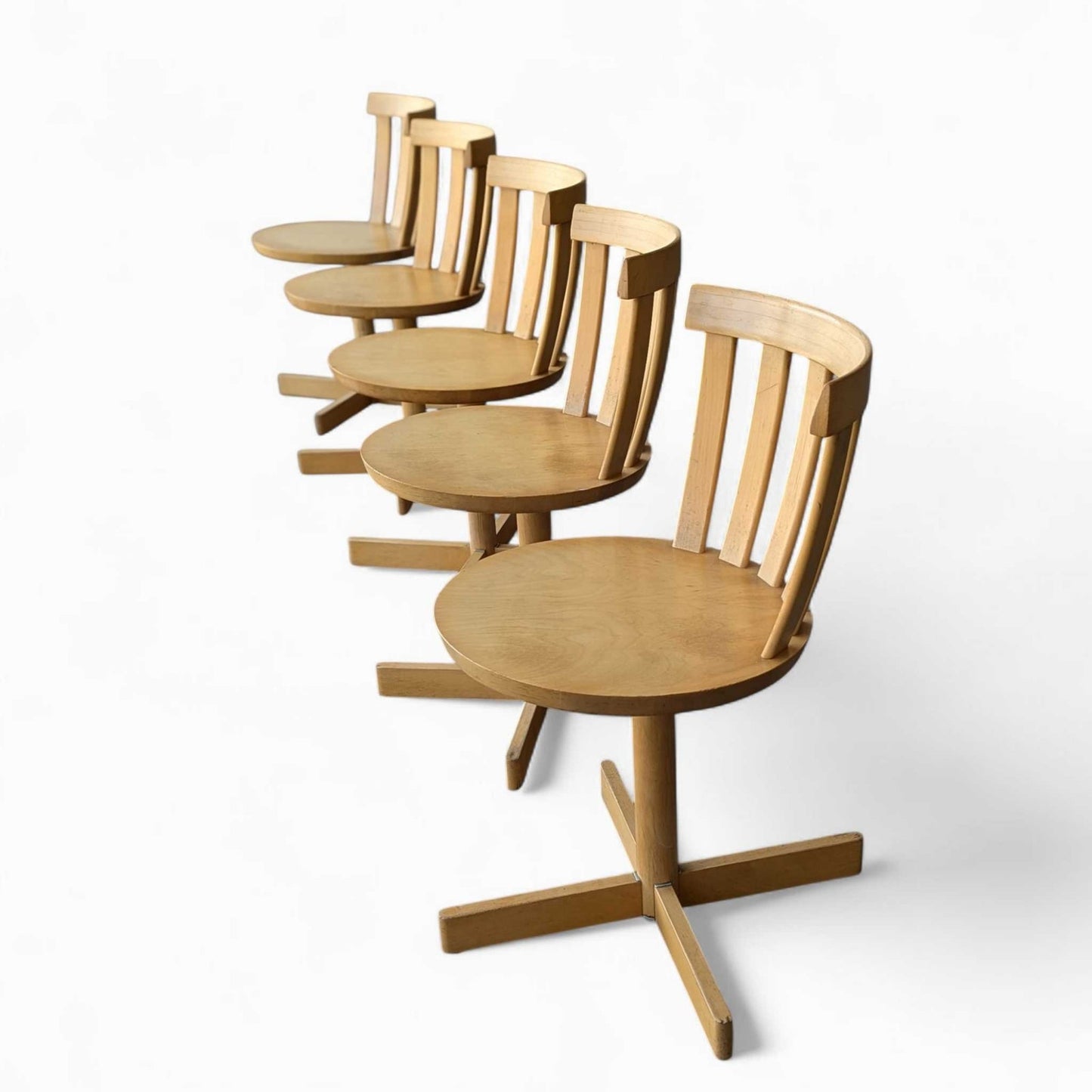 5 Vintage Scandinavian Swivel Chairs by Edsbyverken