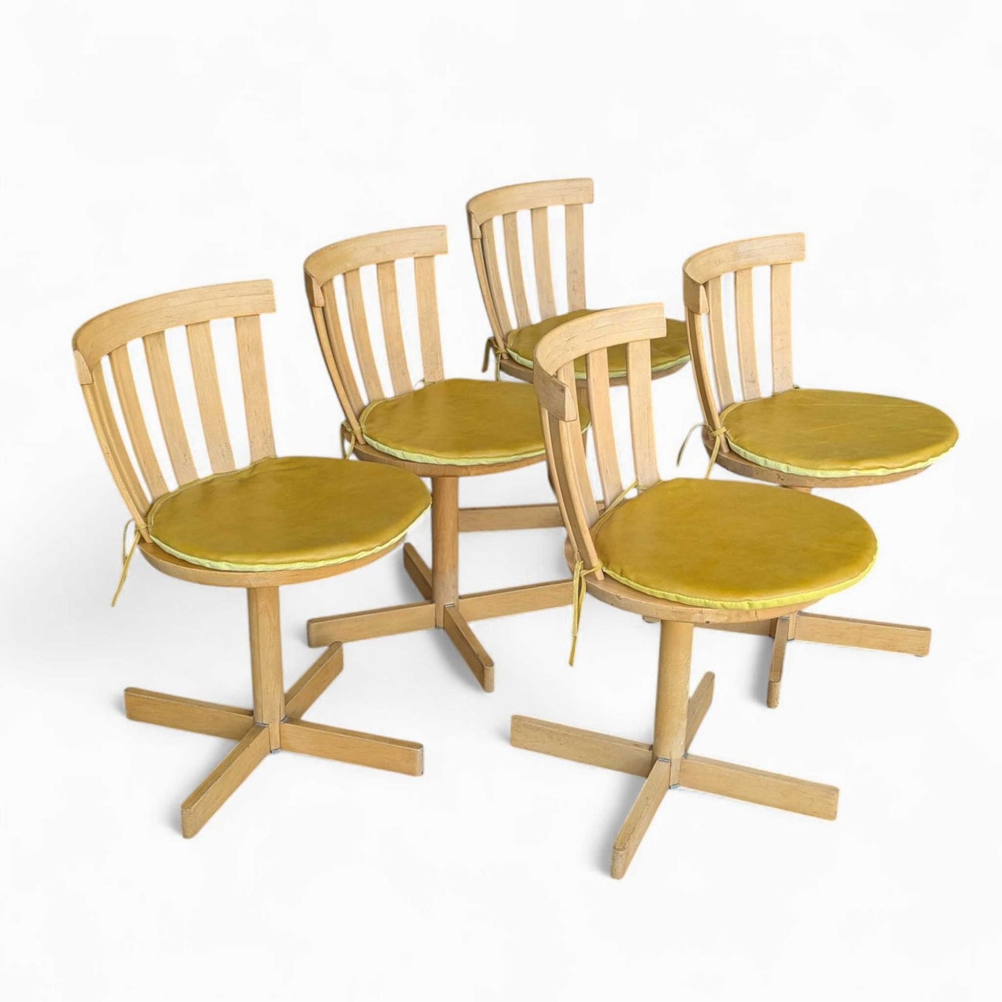 5 Vintage Scandinavian Swivel Chairs by Edsbyverken