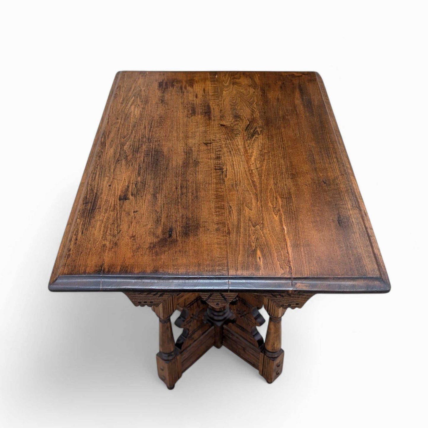 Victorian Carved Wood Side Table