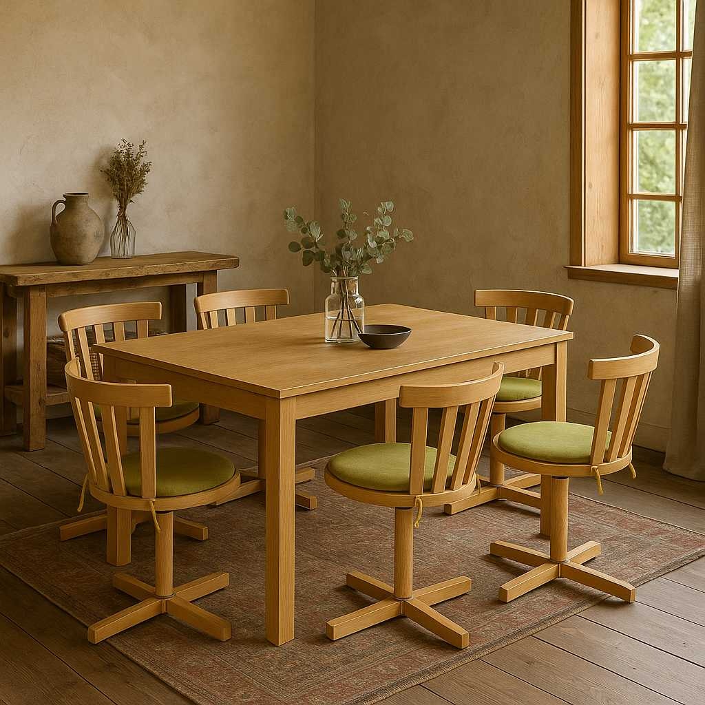 5 Vintage Scandinavian Swivel Chairs by Edsbyverken