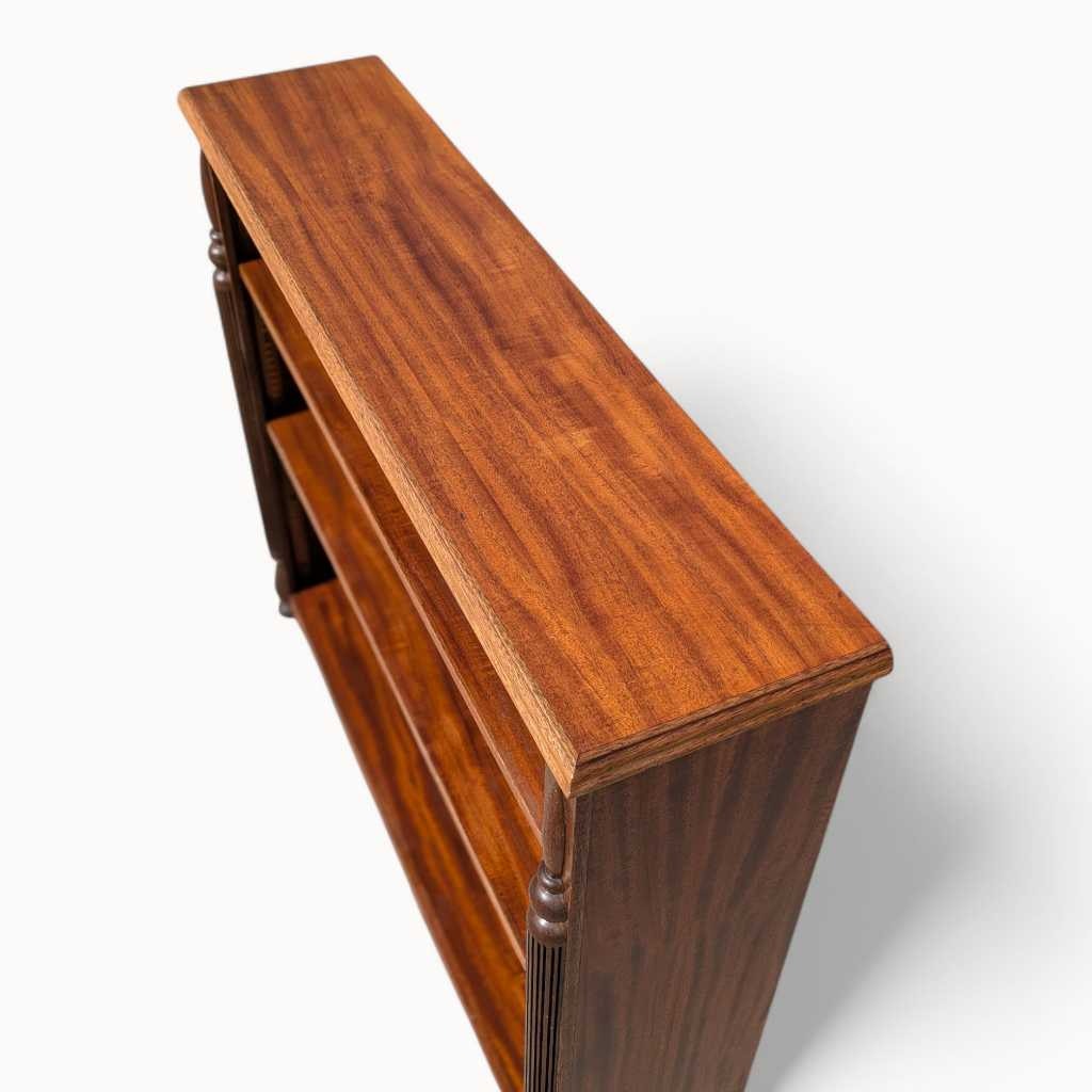 Antique Mahogany Bookcase – Vintage Wooden Bookcase, Classic Shelving Unit, Elegant Storage for Books and Decor