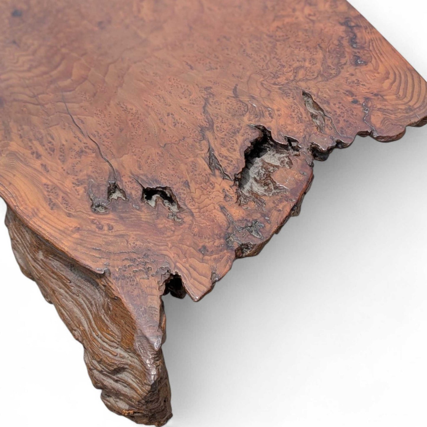 Live Edge Wood Coffee Table – Sculptural Natural Slab Table