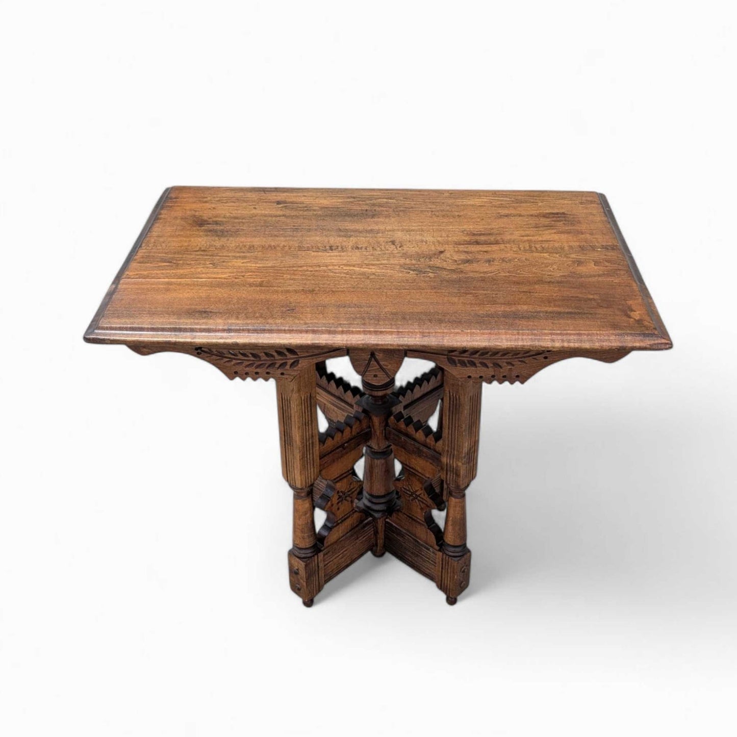 Victorian Carved Wood Side Table