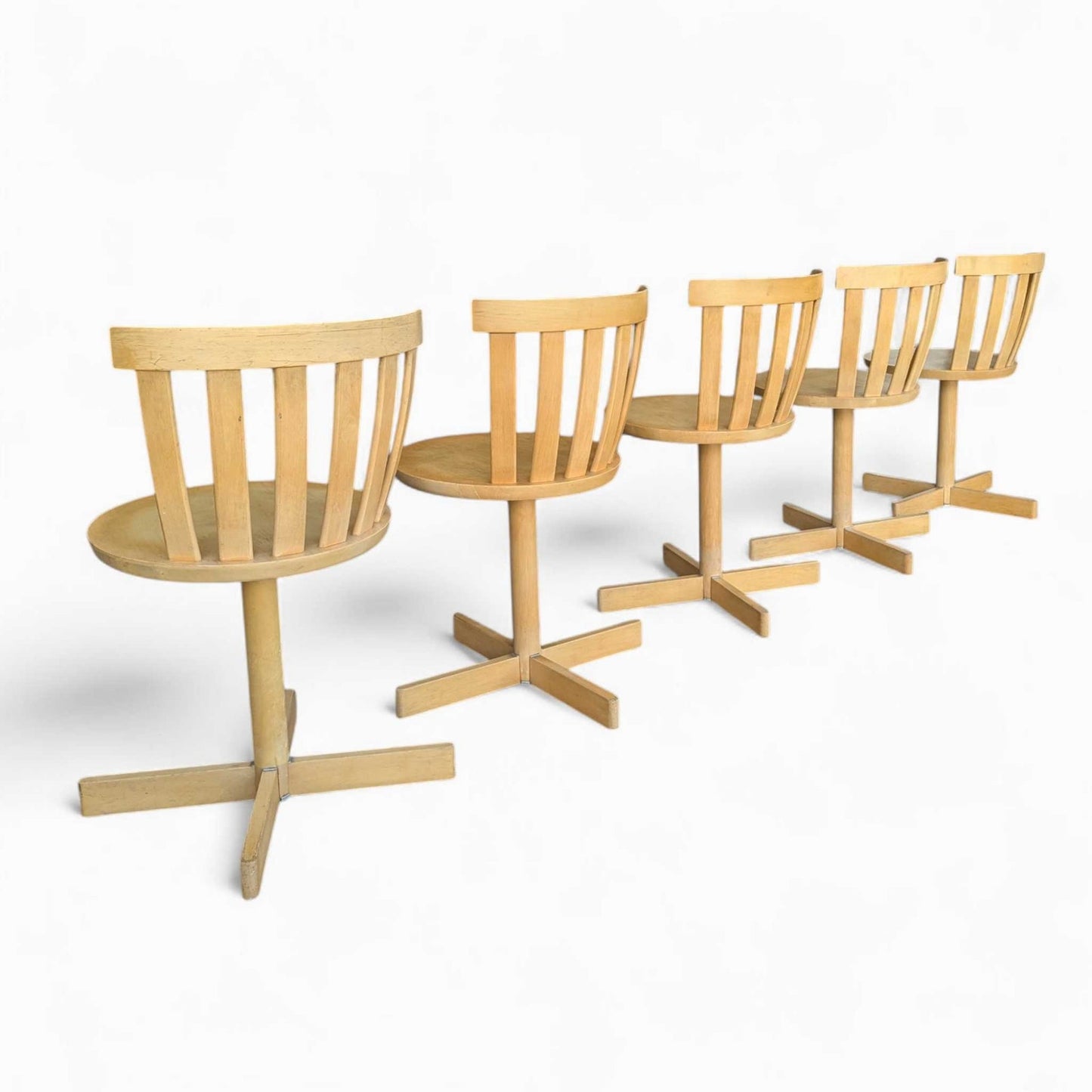 5 Vintage Scandinavian Swivel Chairs by Edsbyverken