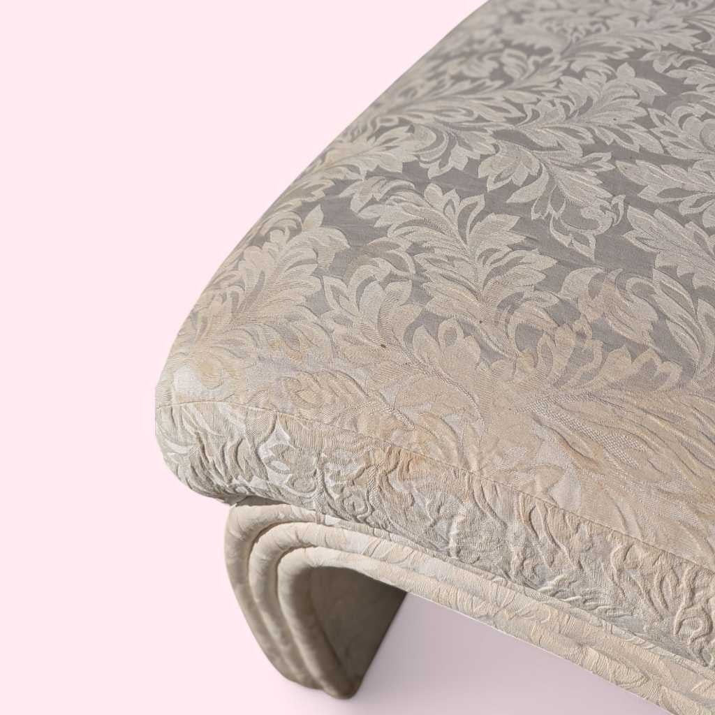 Postmodern Lounge Chair – Sculptural Curved Accent Chair, Textured Upholstery, Unique Statement Piece