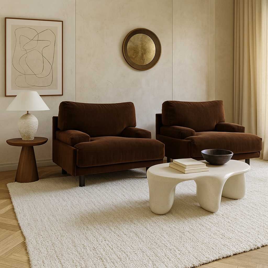 Made-to-Order Italian 1980s Lounge Chair — Vintage-Inspired Sculptural Design