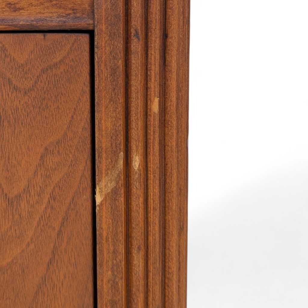 Art Deco Waterfall Chest of Drawers β Vintage 1930s Dresser, Tallboy, Mirror, Solid Wood Storage