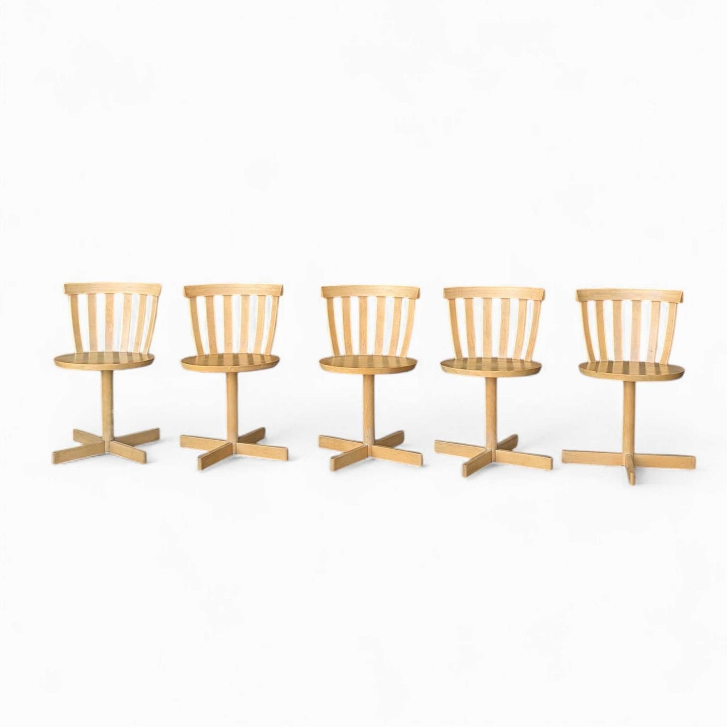 5 Vintage Scandinavian Swivel Chairs by Edsbyverken
