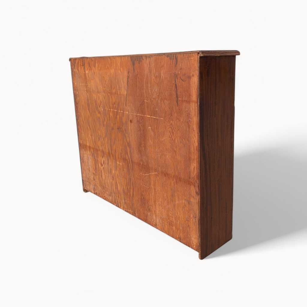 Antique Mahogany Bookcase – Vintage Wooden Bookcase, Classic Shelving Unit, Elegant Storage for Books and Decor