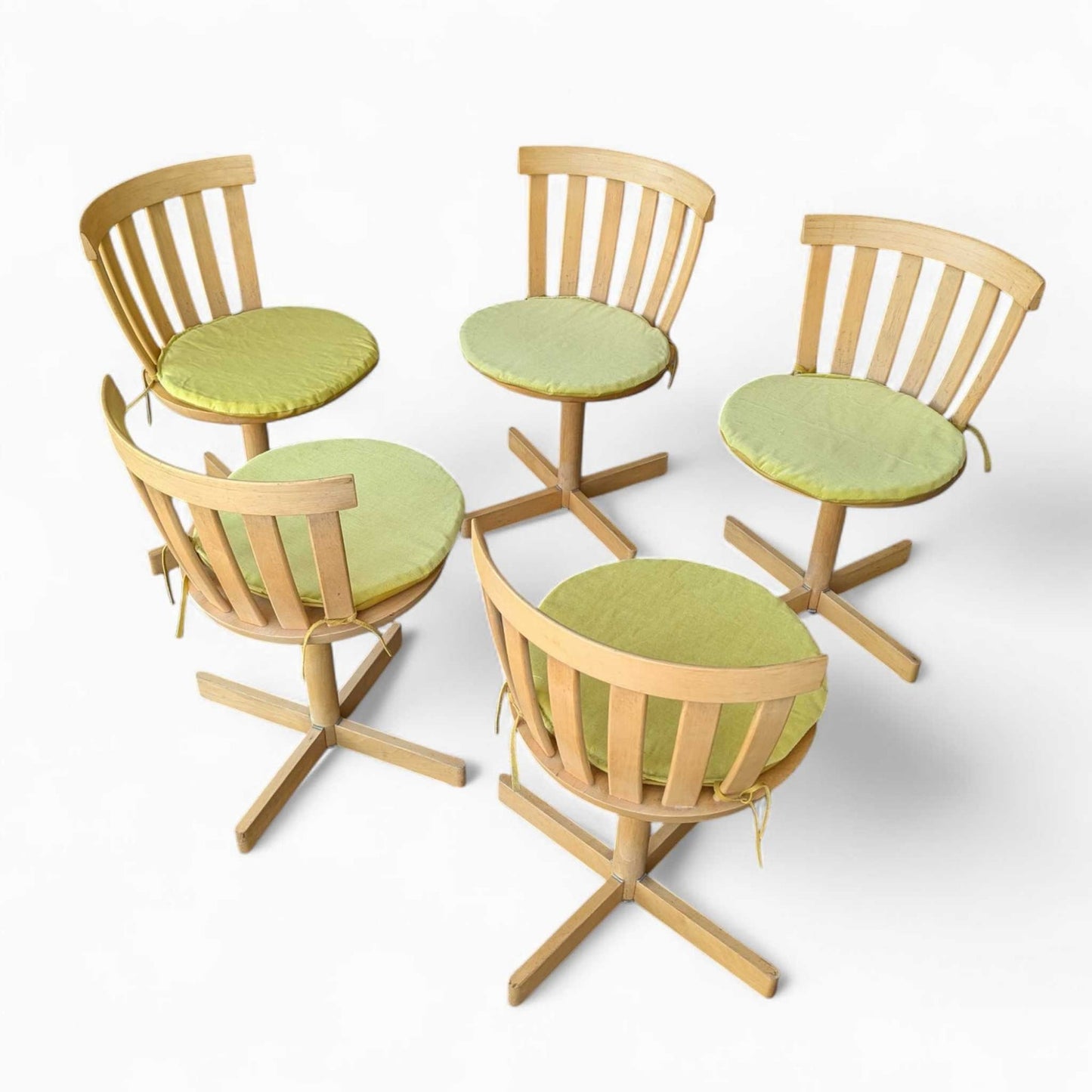 5 Vintage Scandinavian Swivel Chairs by Edsbyverken