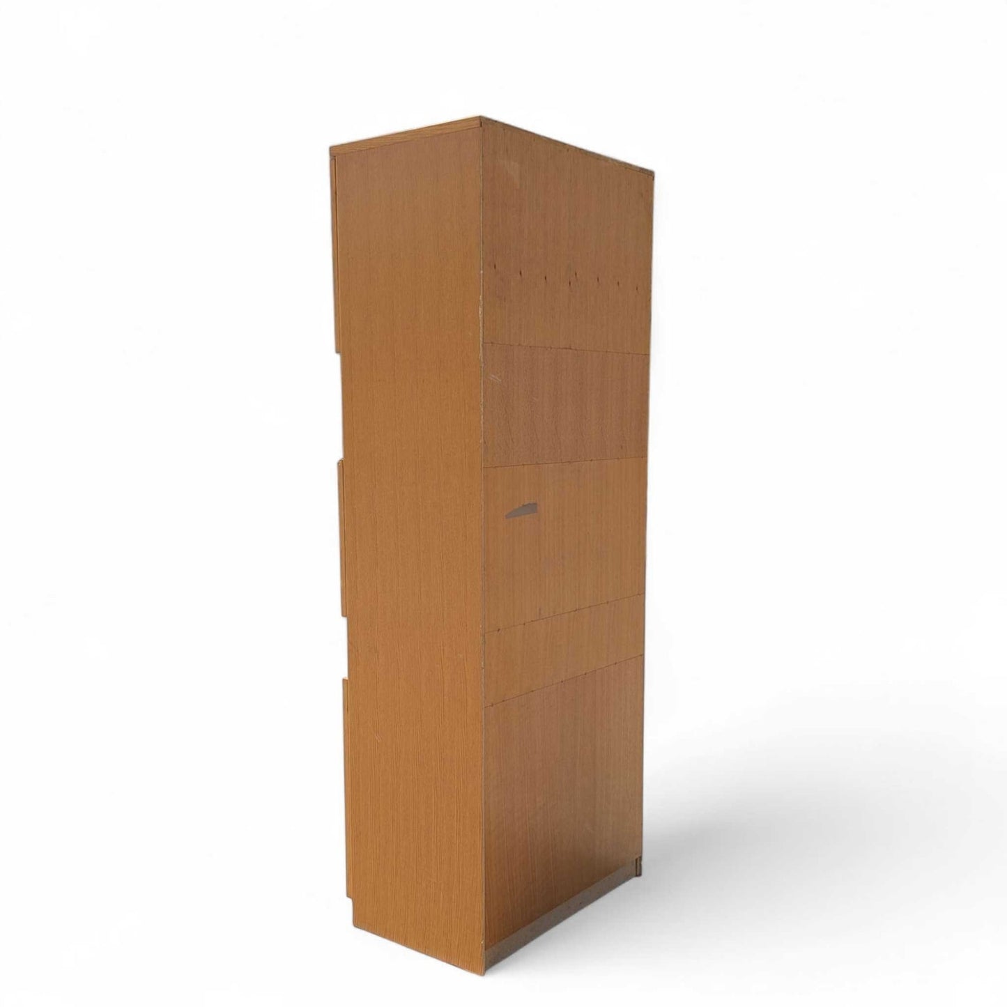 Vintage Bauhaus Tall Bar Cabinet – Drop Front w/ Mirror, Modern Storage Tower, 84" High, Made in Canada, MCM Style