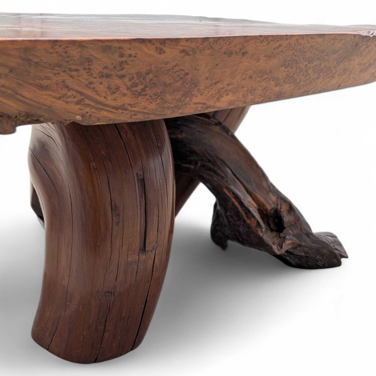 Live Edge Wood Coffee Table – Sculptural Natural Slab Table