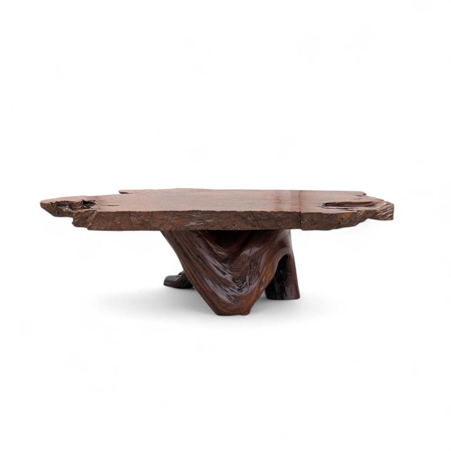 Live Edge Wood Coffee Table – Sculptural Natural Slab Table