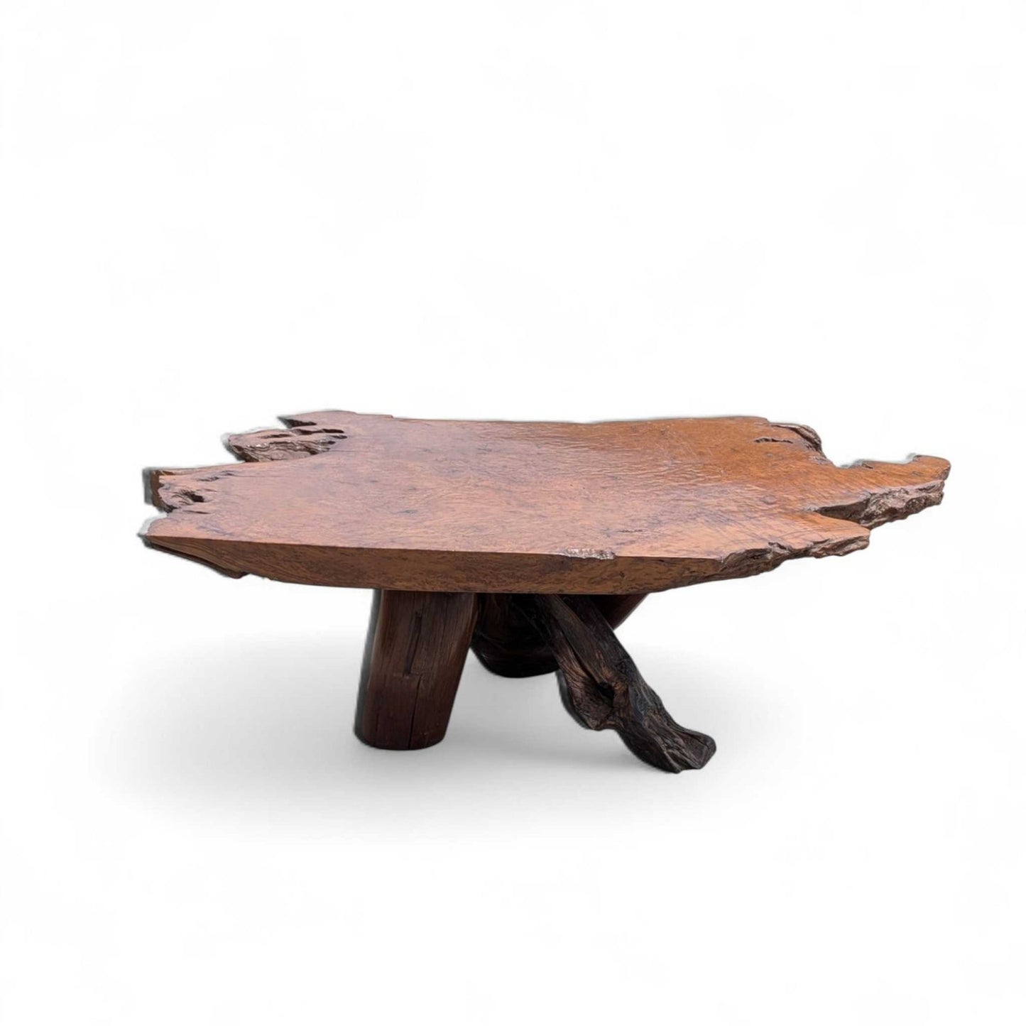 Live Edge Wood Coffee Table – Sculptural Natural Slab Table