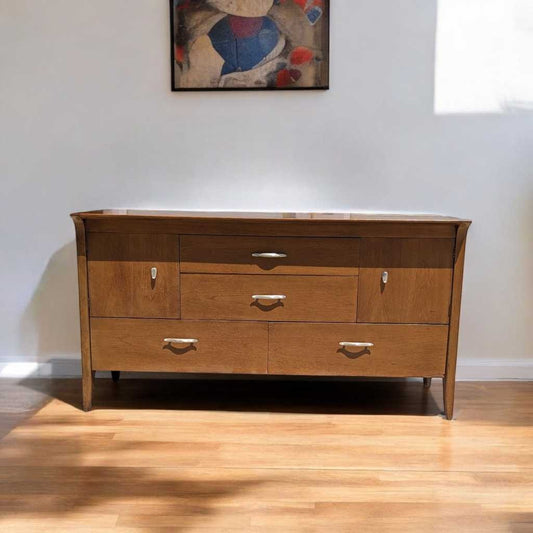 John Van Koert for Drexel “Profile” K37 Buffet – Mid Century Modern Credenza, 60" Wide, Restored Vintage Sideboard