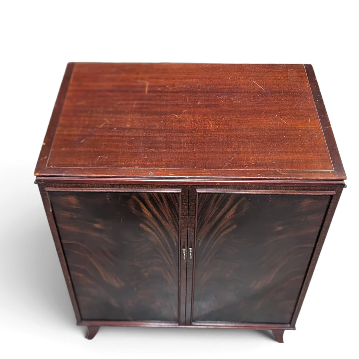 Vintage Flame Mahogany Two-Door Storage Cabinet — view 2 of 12