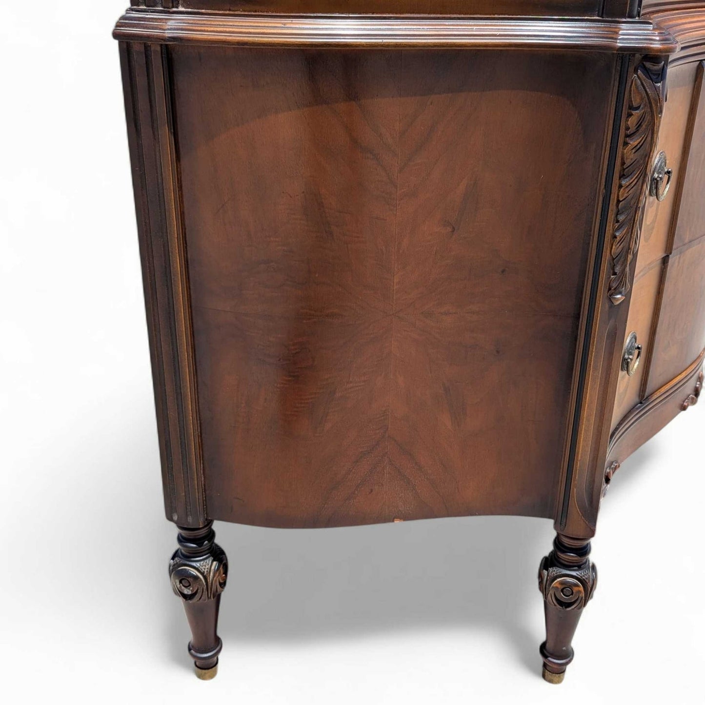 Antique Inlaid Highboy Dresser