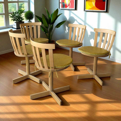5 Vintage Scandinavian Swivel Chairs by Edsbyverken