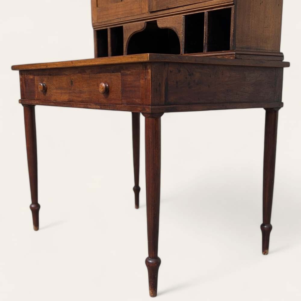 Antique Secretary Desk, Hutch, Early American, Walnut, C. 1800s, Office, Living Room