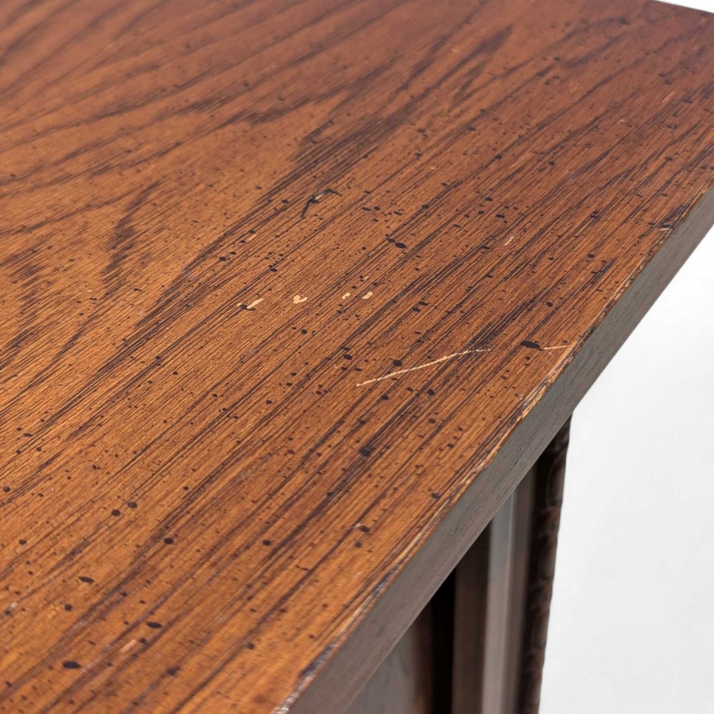 Vintage Brutalist Tallboy Dresser Cabinet c. 1970s