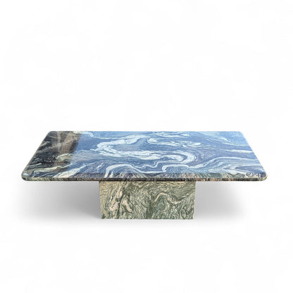 Postmodern Green Marble Coffee Table
