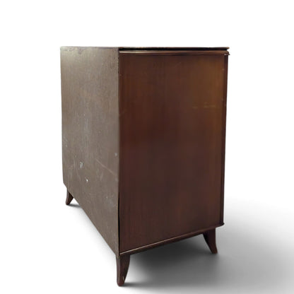 Vintage Flame Mahogany Two-Door Storage Cabinet