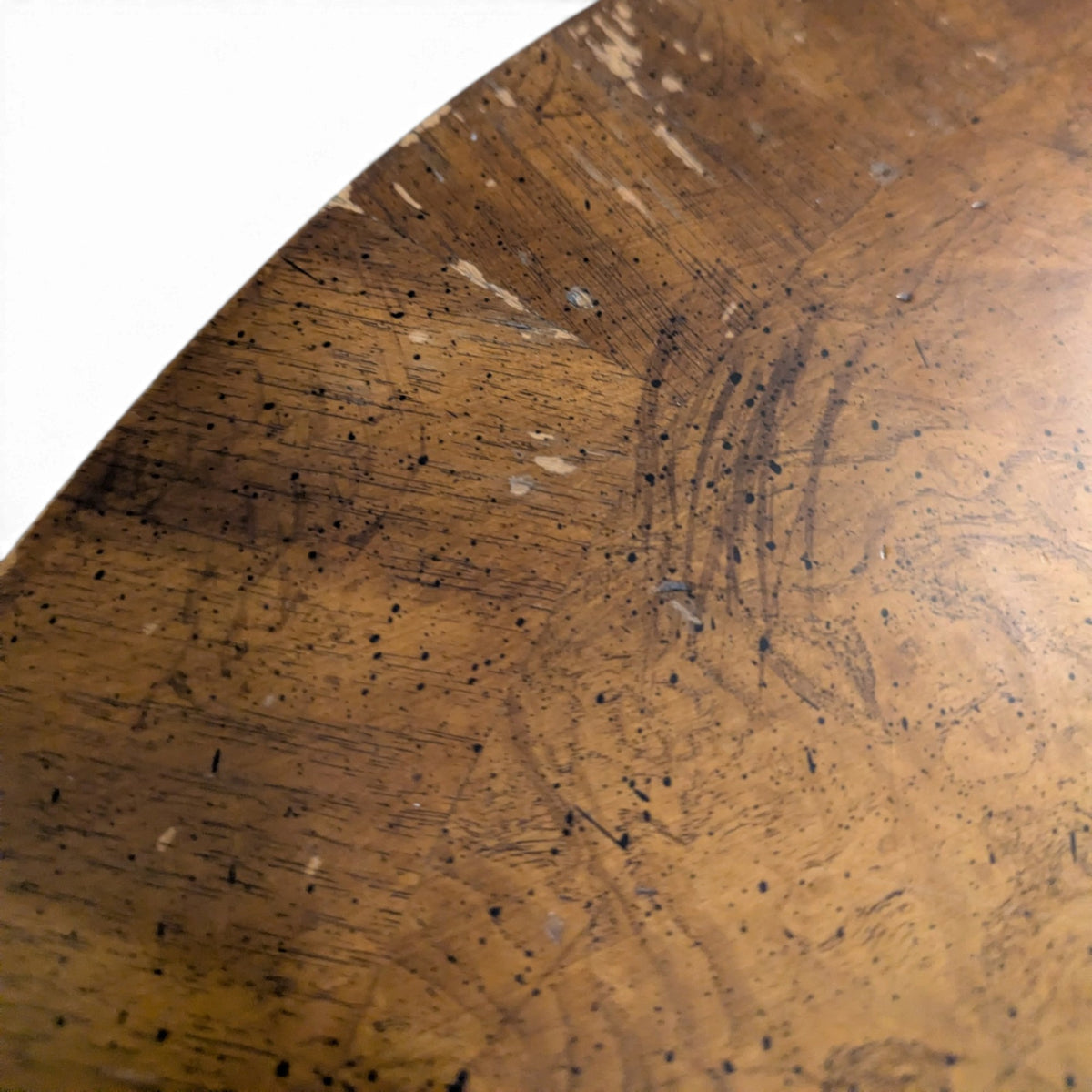 Vintage Louis XV Style Oval Coffee Table with Figured Wood Top — view 4 of 14