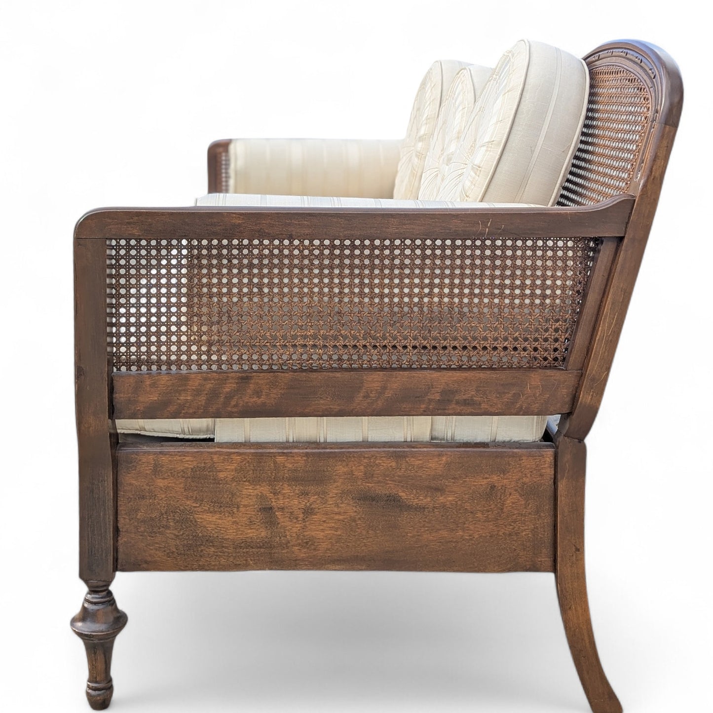 French Provincial Cane Back Sofa