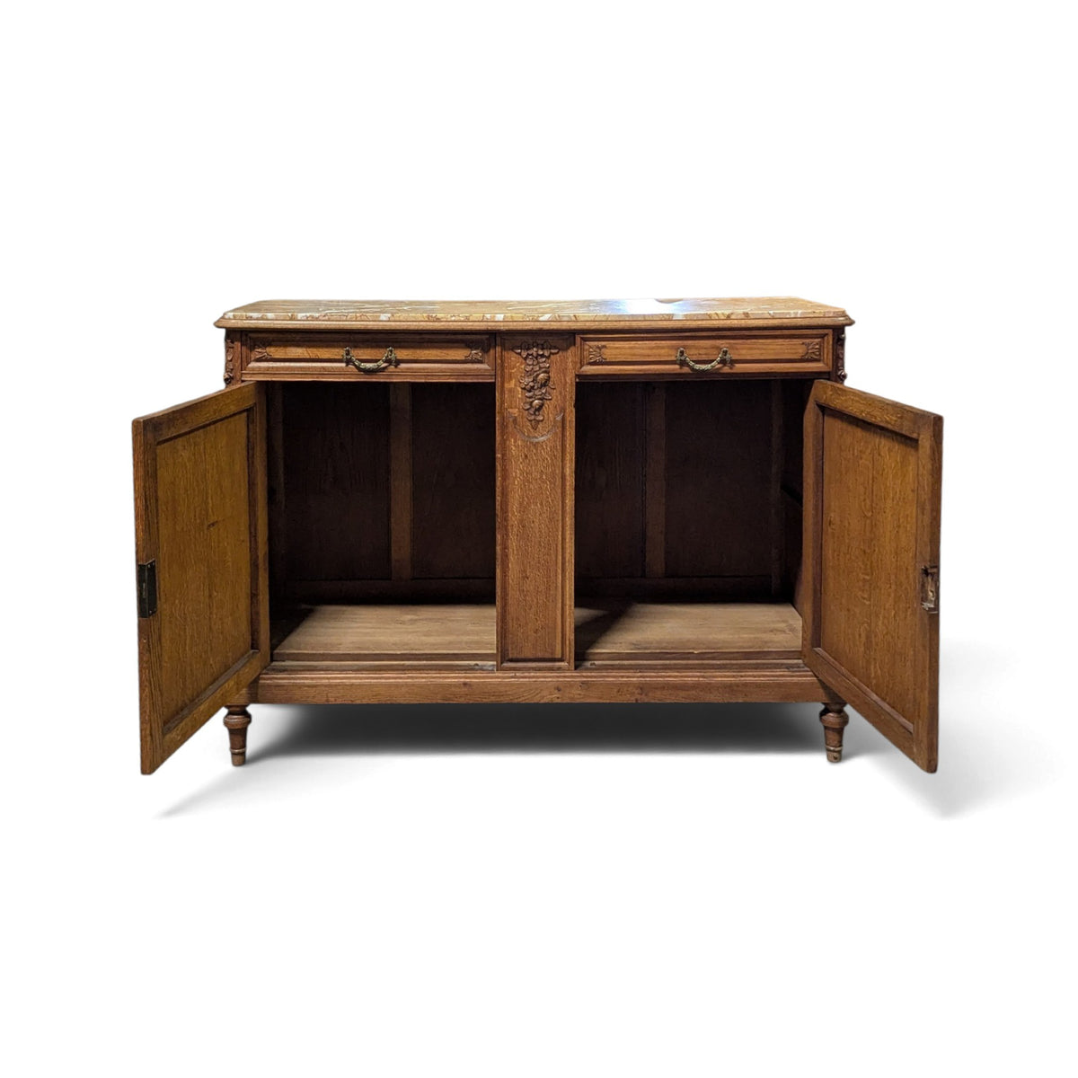 Early 20th-Century French Marble-Top Buffet, Guerin Paris Label