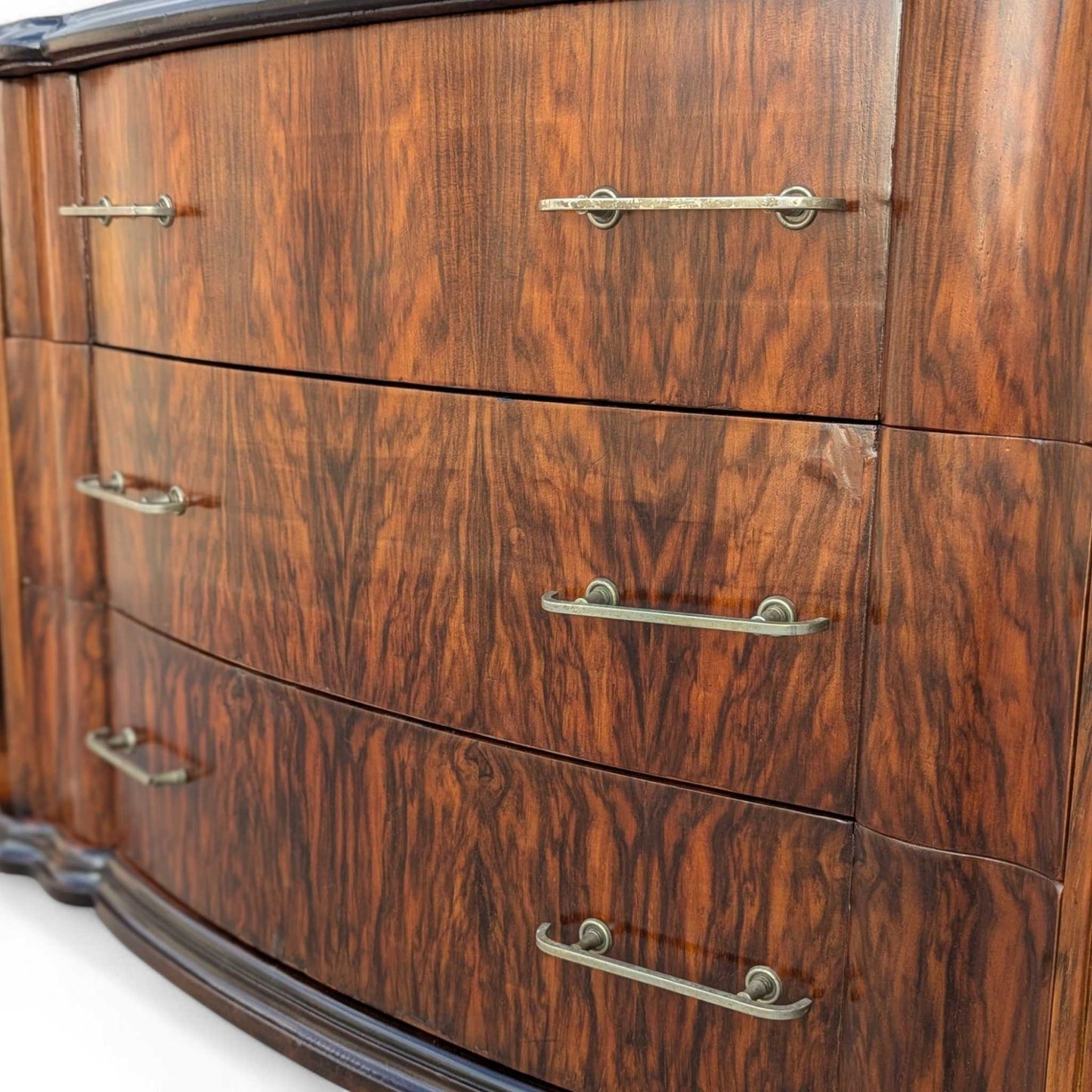 Italian Mid-Century Marble-Top Sideboard with Detachable Mirror by Mobilificio Scorza Ovada, c. 1950s