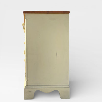 Painted Sideboard or Buffet Cabinet with Paneled Doors and Solid Wood Top