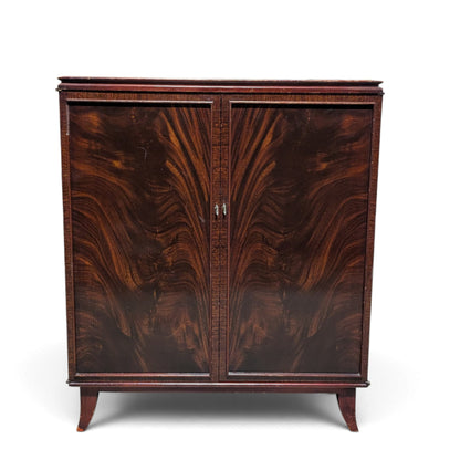 Vintage Flame Mahogany Two-Door Storage Cabinet