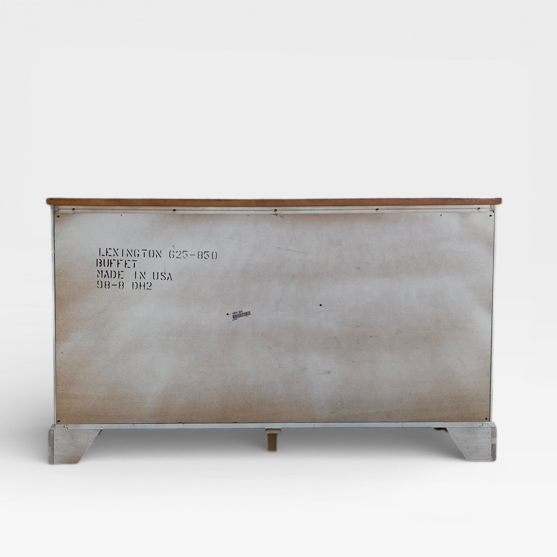 Painted Sideboard or Buffet Cabinet with Paneled Doors and Solid Wood Top — view 6 of 24