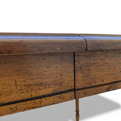 Vintage Oval Dining Table with Leaf, c. 1950s