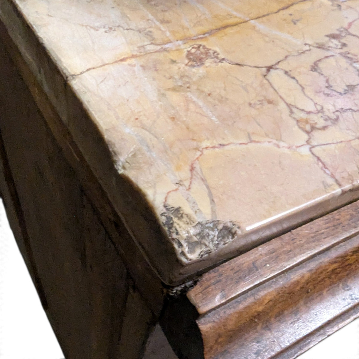 Early 20th-Century French Marble-Top Buffet, Guerin Paris Label