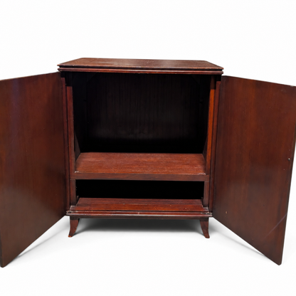 Vintage Flame Mahogany Two-Door Storage Cabinet