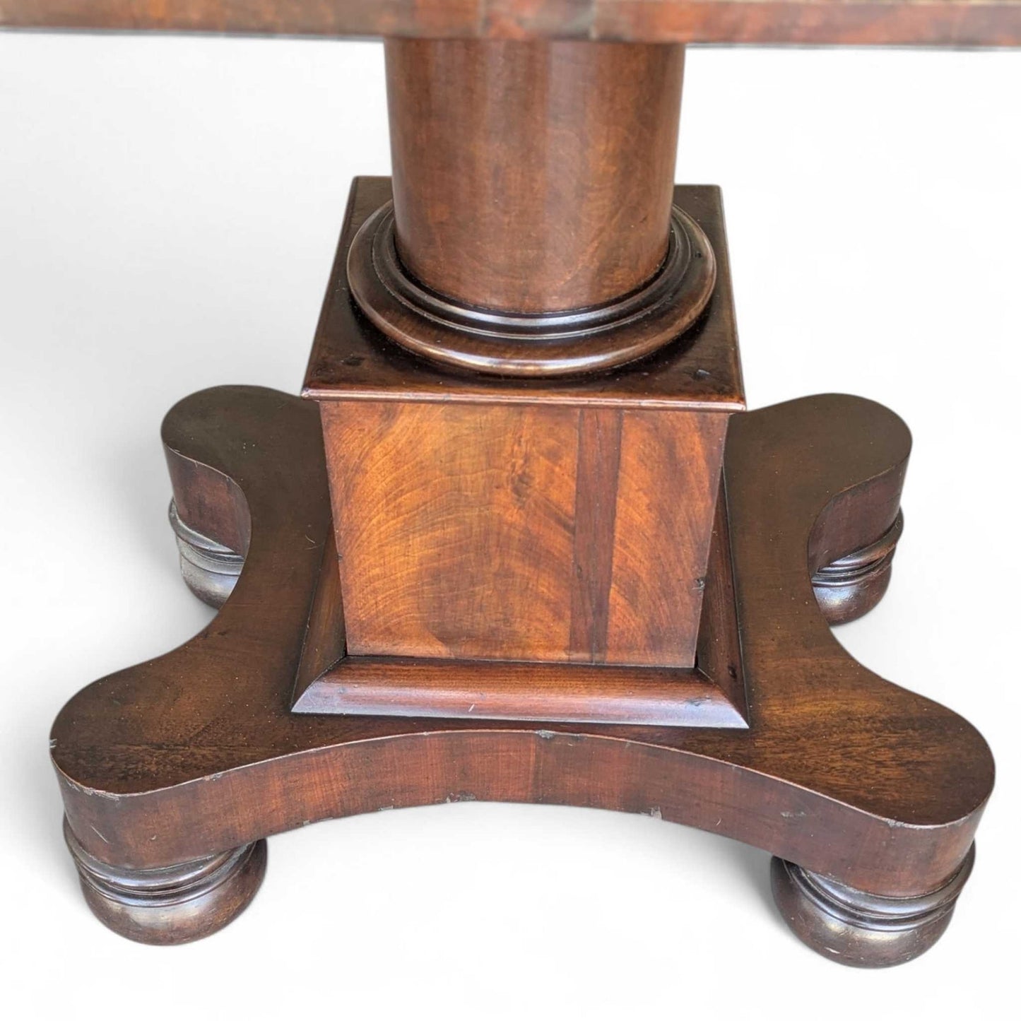 Antique Empire Mahogany Pedestal Table – c. 1800s