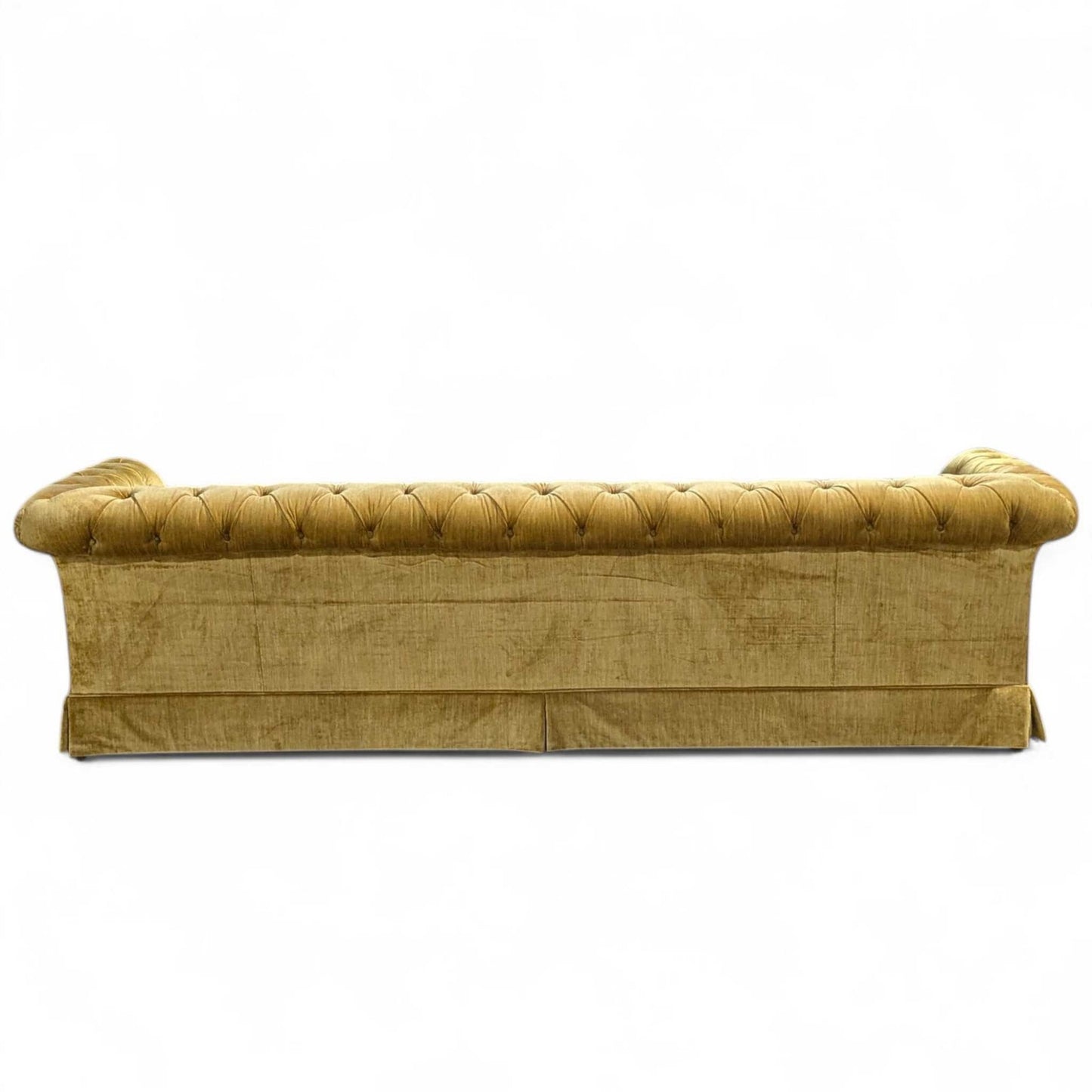Vintage Hollywood Regency Gold Velvet Sofa