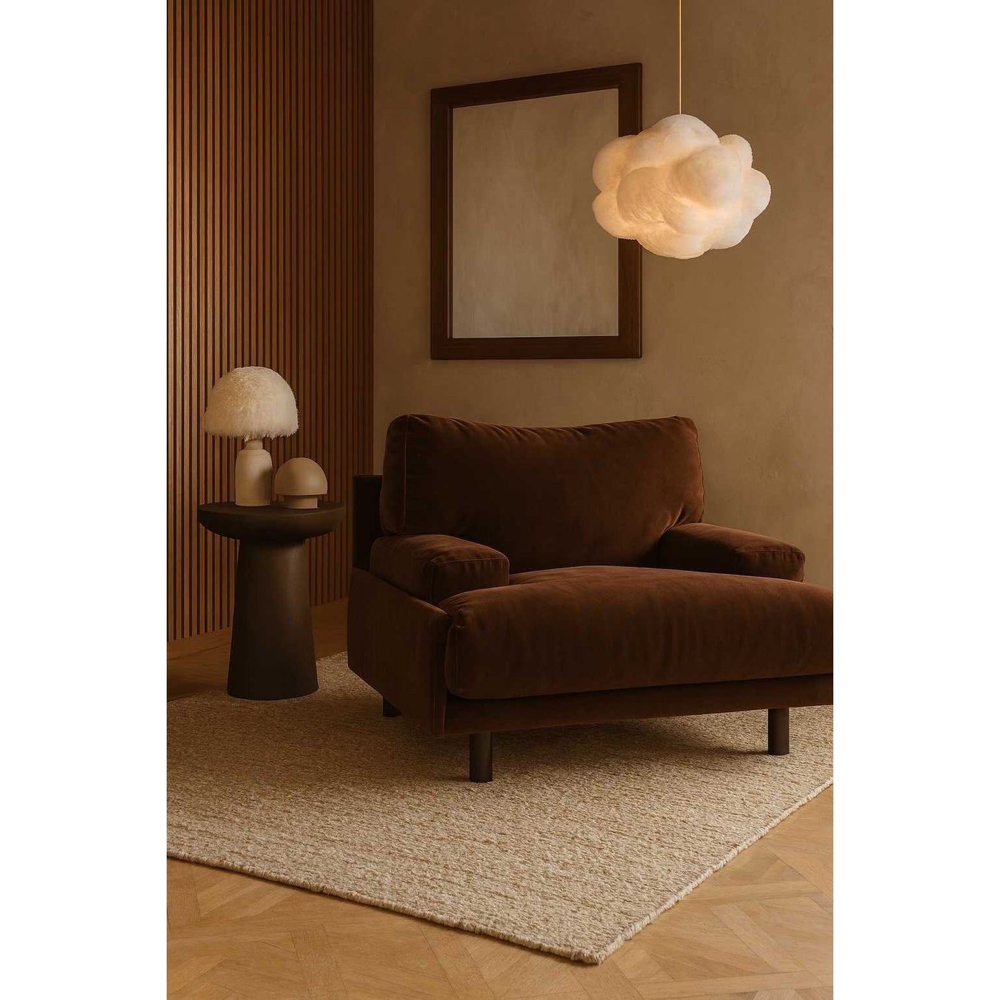 Made-to-Order Italian 1980s Lounge Chair — Vintage-Inspired Sculptural Design