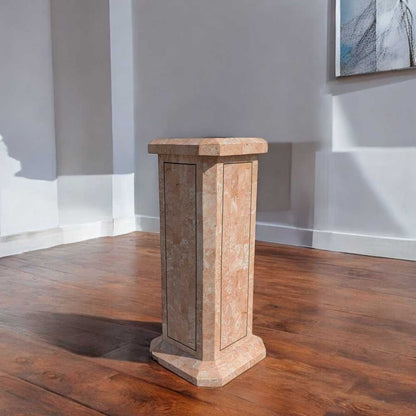 Vintage Tesselated Stone Pedestal – c. 1980s