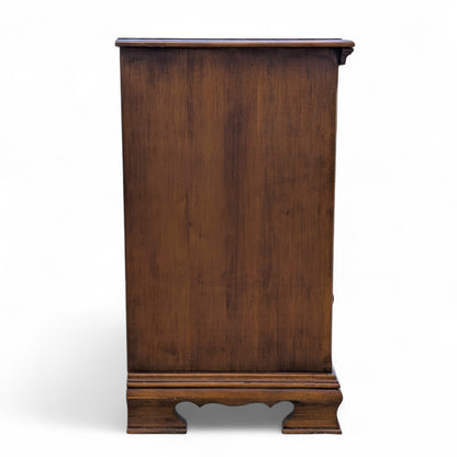 Vintage Traditional Nine-Drawer Wood Dresser With Bracket Feet