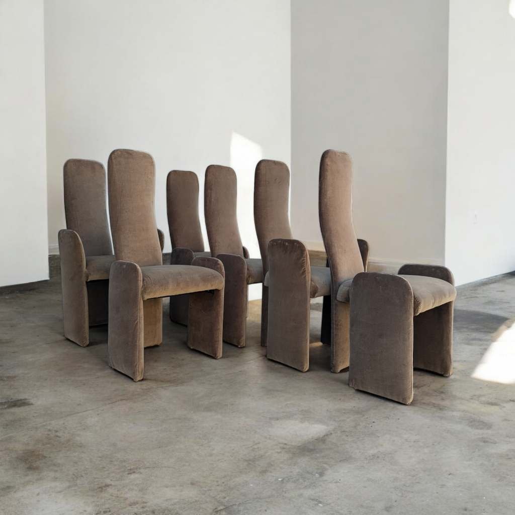 Six Postmodern Dining Chairs, c. 1980s