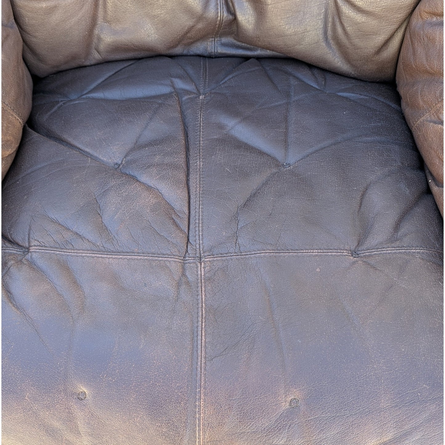 Leather Lounge Chairs, Pair c.1970s