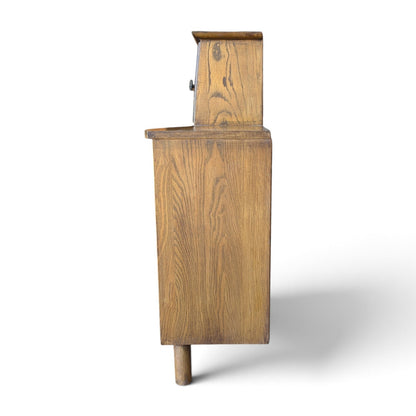 Vintage L.A. Period Furniture Headboard with Integrated Nightstands