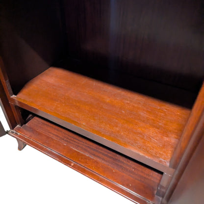 Vintage Flame Mahogany Two-Door Storage Cabinet
