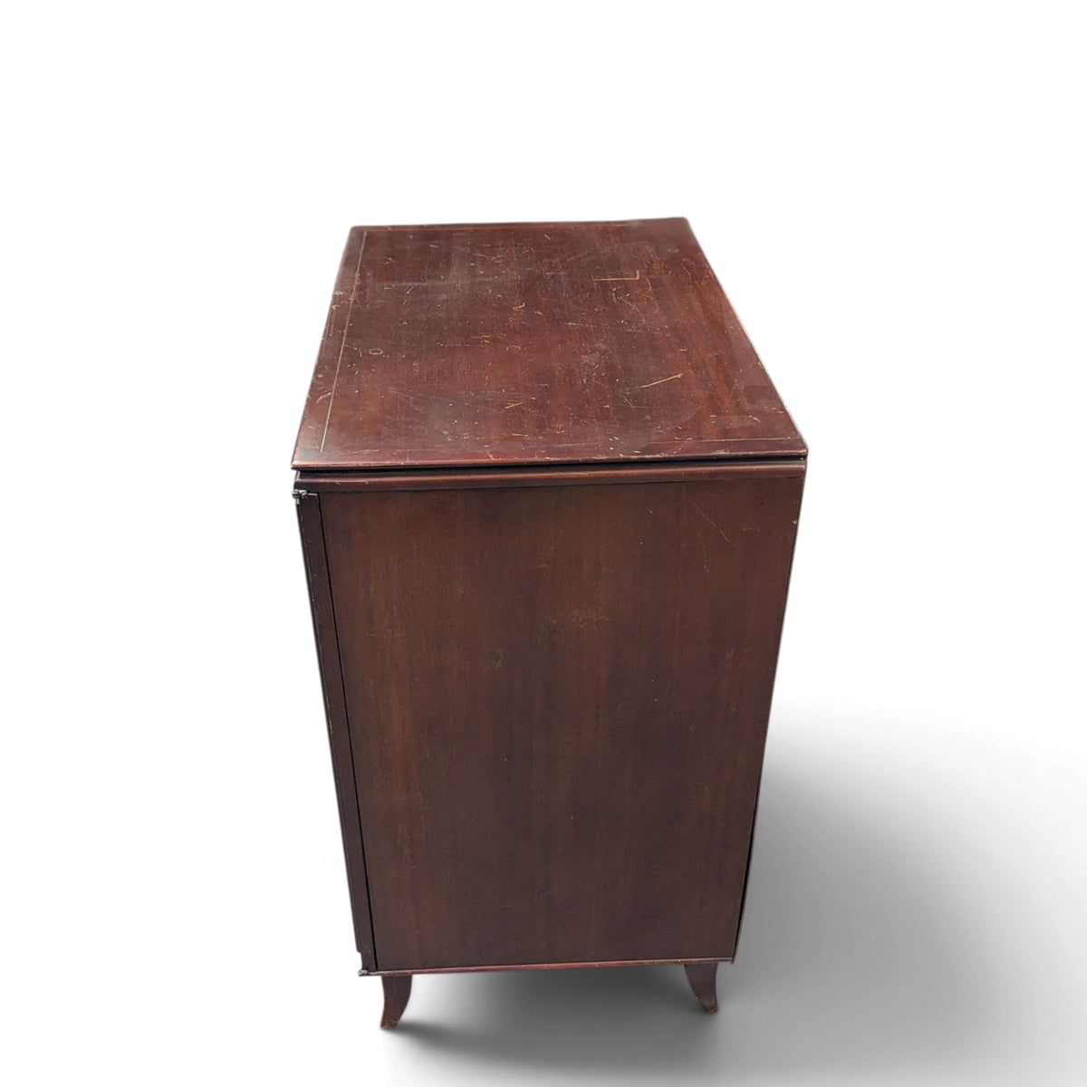 Vintage Flame Mahogany Two-Door Storage Cabinet