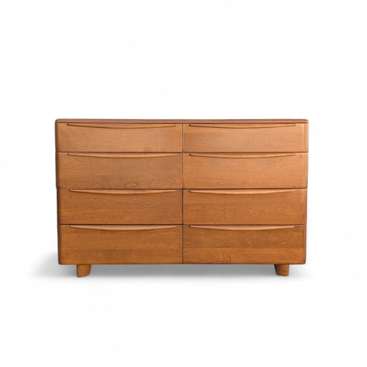 Heywood Wakefield 8 Drawer Lowboy Dresser